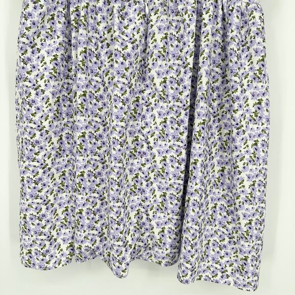 REVOLVE More To Come Viola Tie Strap Mini Dress Floral Plunge V-Neck in Lavender - Picture 10 of 14